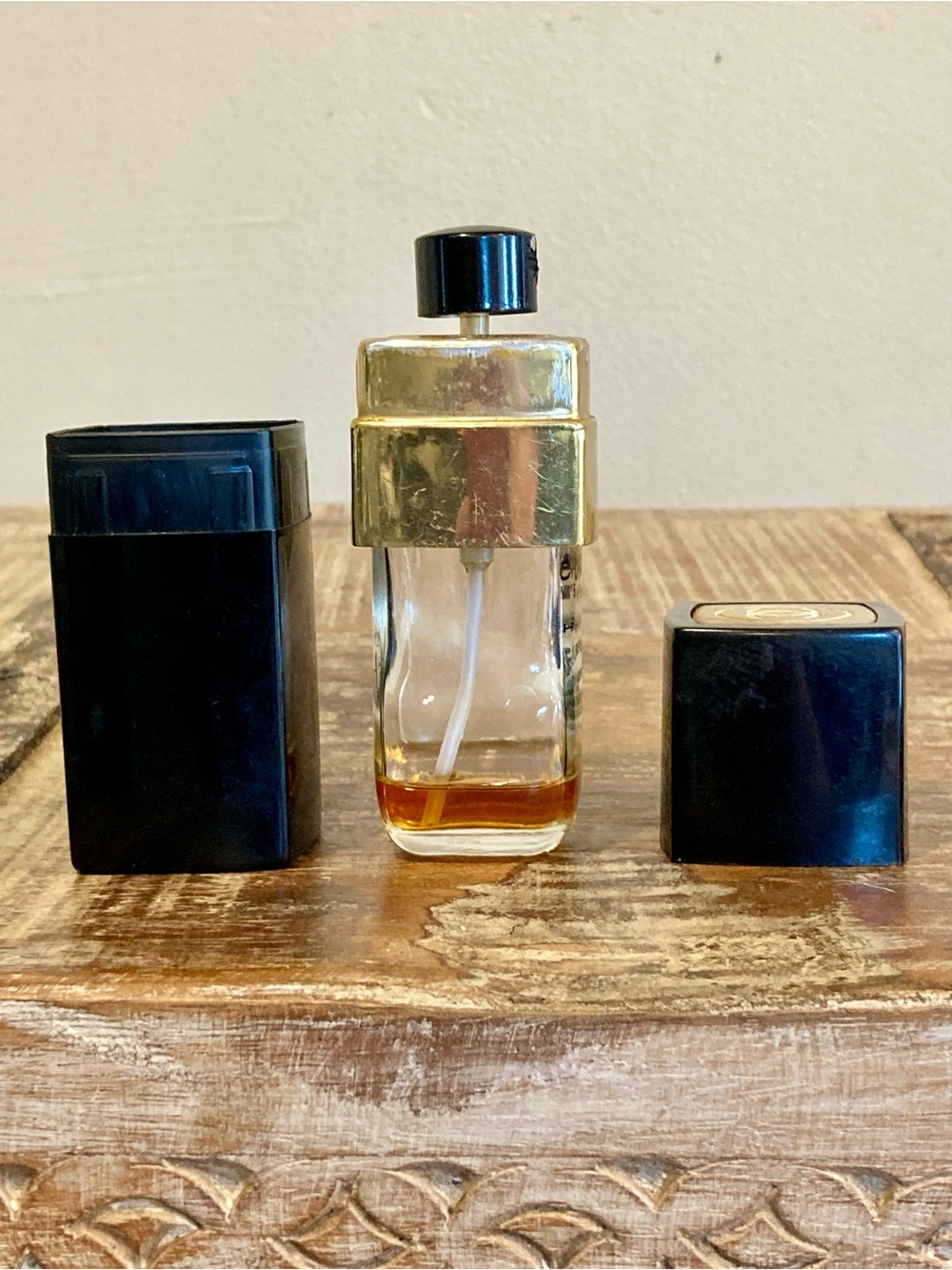 Vintage CHANEL No.5 Spray Cologne Refill Black & Gold Very Poor Condition - Picture 9 of 16